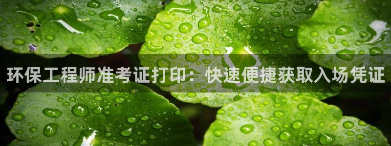 彩名堂官网计划怎么下载：环保工程师准