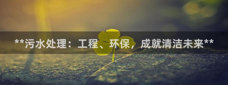 彩名堂5.0!：**污水处理：工程、