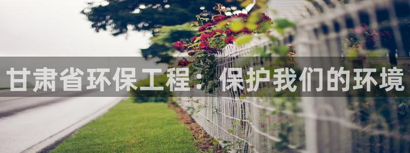 彩名堂官网网页计划：甘肃省环保工程：