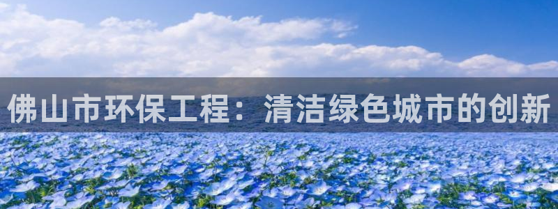 彩名堂还能用吗：佛山市环保工程：清洁绿色城市的创新